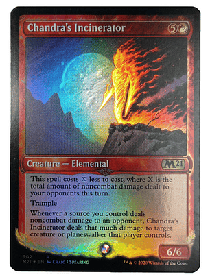 Carta Magic Chandra's Incinerator (foil) [m21] Mtg Elemental