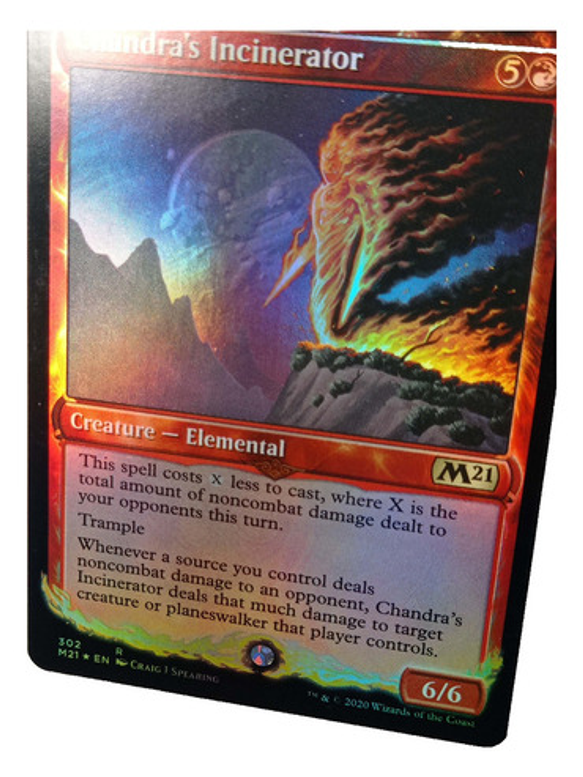 Carta Magic Chandra's Incinerator (foil) [m21] Mtg Elemental 2