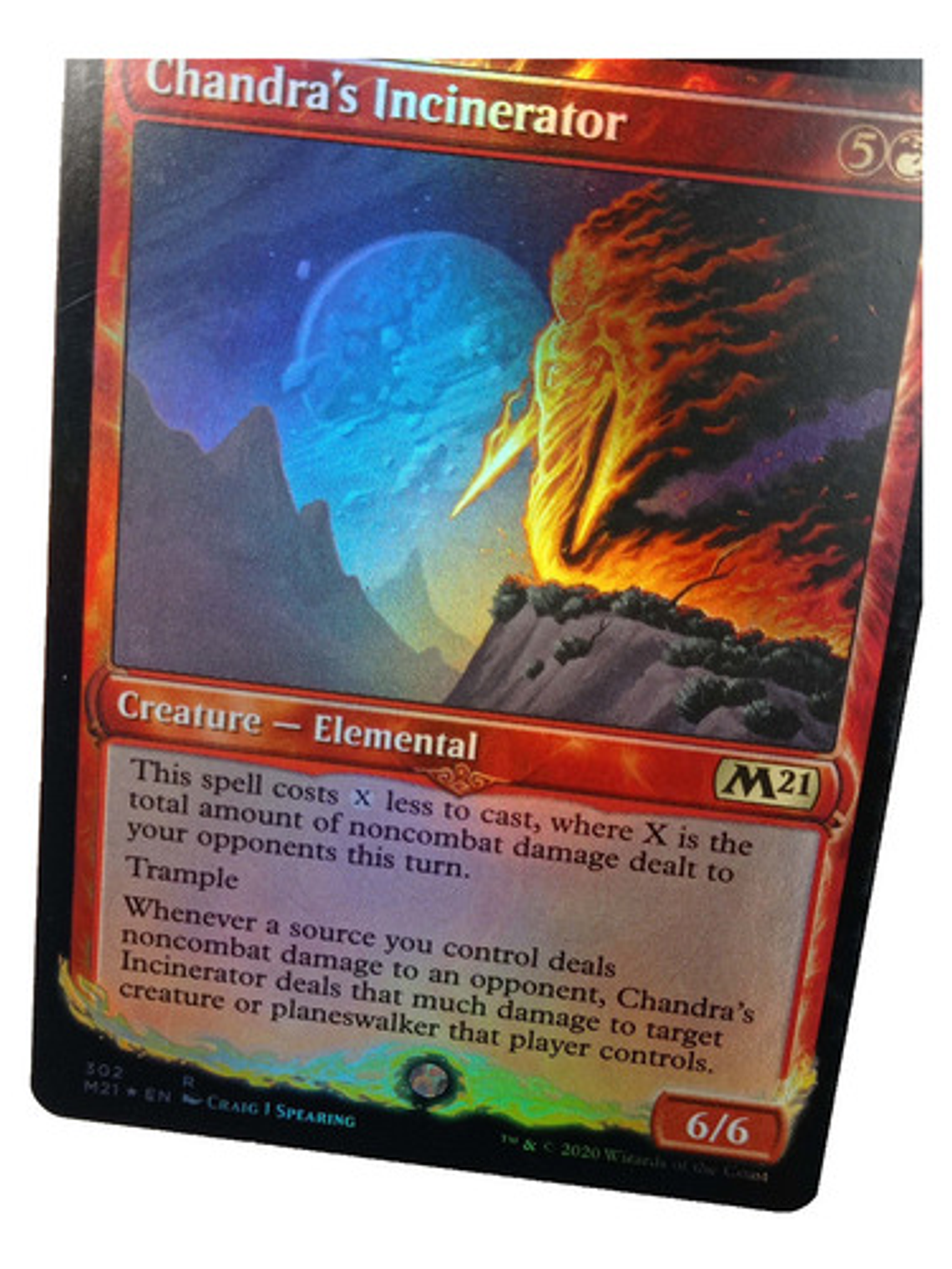 Carta Magic Chandra's Incinerator (foil) [m21] Mtg Elemental 3