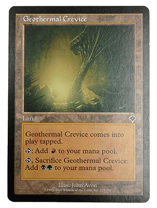 Carta Magic Geothermal Crevice [invasion] Mtg Land