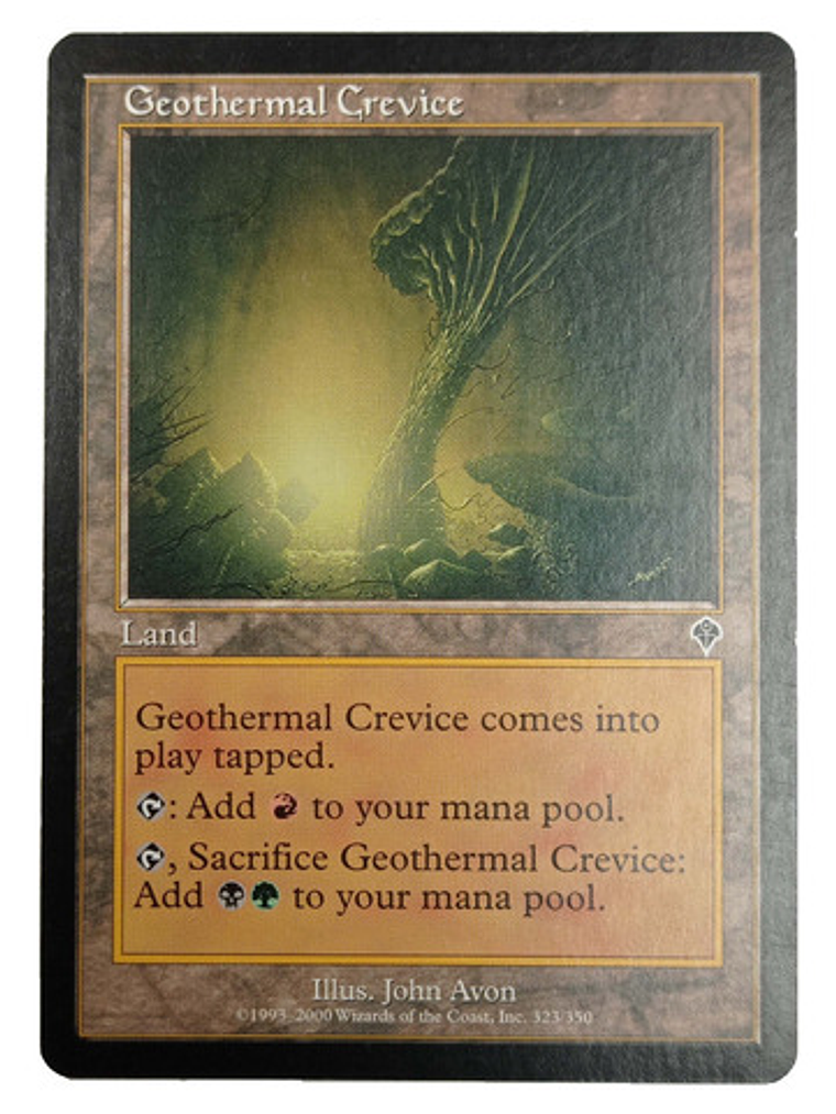 Carta Magic Geothermal Crevice [invasion] Mtg Land 1