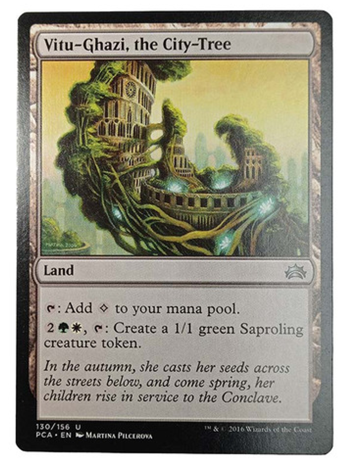 Carta Magic Vitu-ghazi The City-tree [planechase A] Mtg Land 1