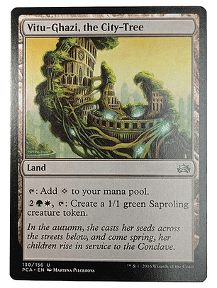 Carta Magic Vitu-ghazi The City-tree [planechase A] Mtg Land