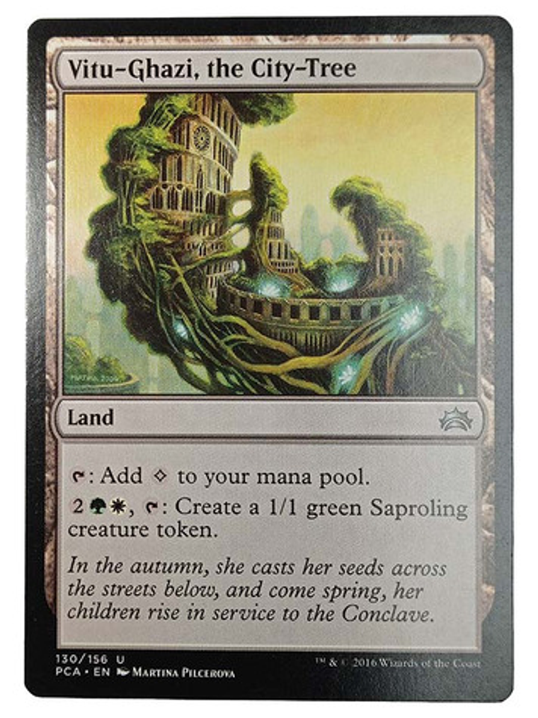 Carta Magic Vitu-ghazi The City-tree [planechase A] Mtg Land 1