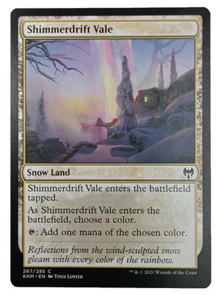 Carta Magic Shimmerdrift Vale [c14] Mtg Snow Land 1