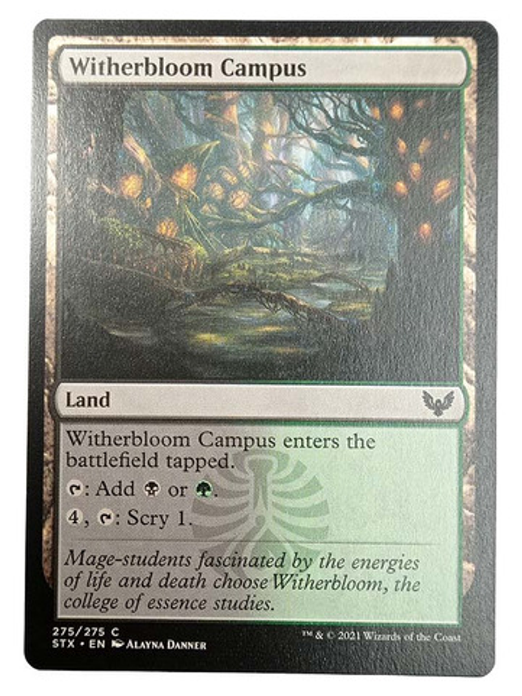 Carta Magic Witherbloom Campus [strixhaven] Mtg Land 1