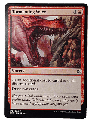 Carta Magic Tormenting Voice [zendikar] Mtg Sorcery