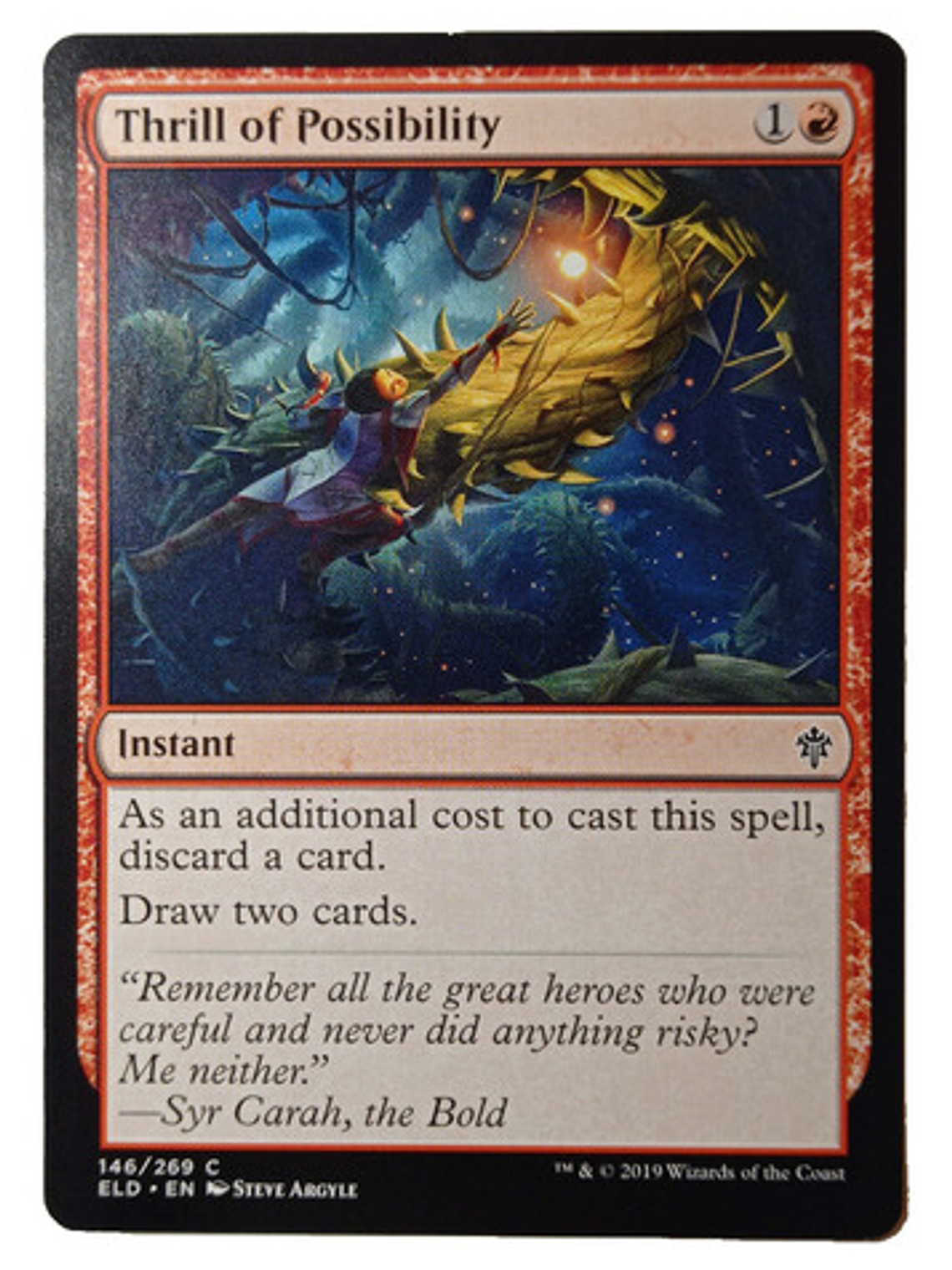 Carta Magic Thrill Of Possibility [eldraine] Mtg Instant 1