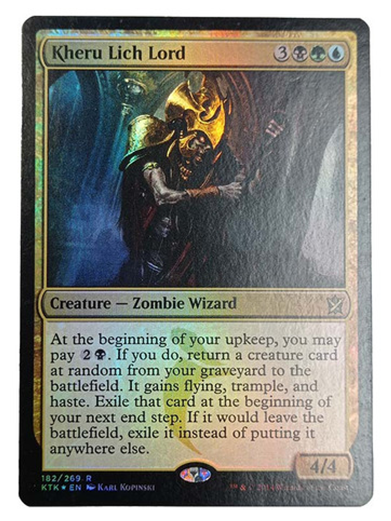 Carta Magic Kheru Lich Lord (foil) [tarkir] Mtg Zombie 1