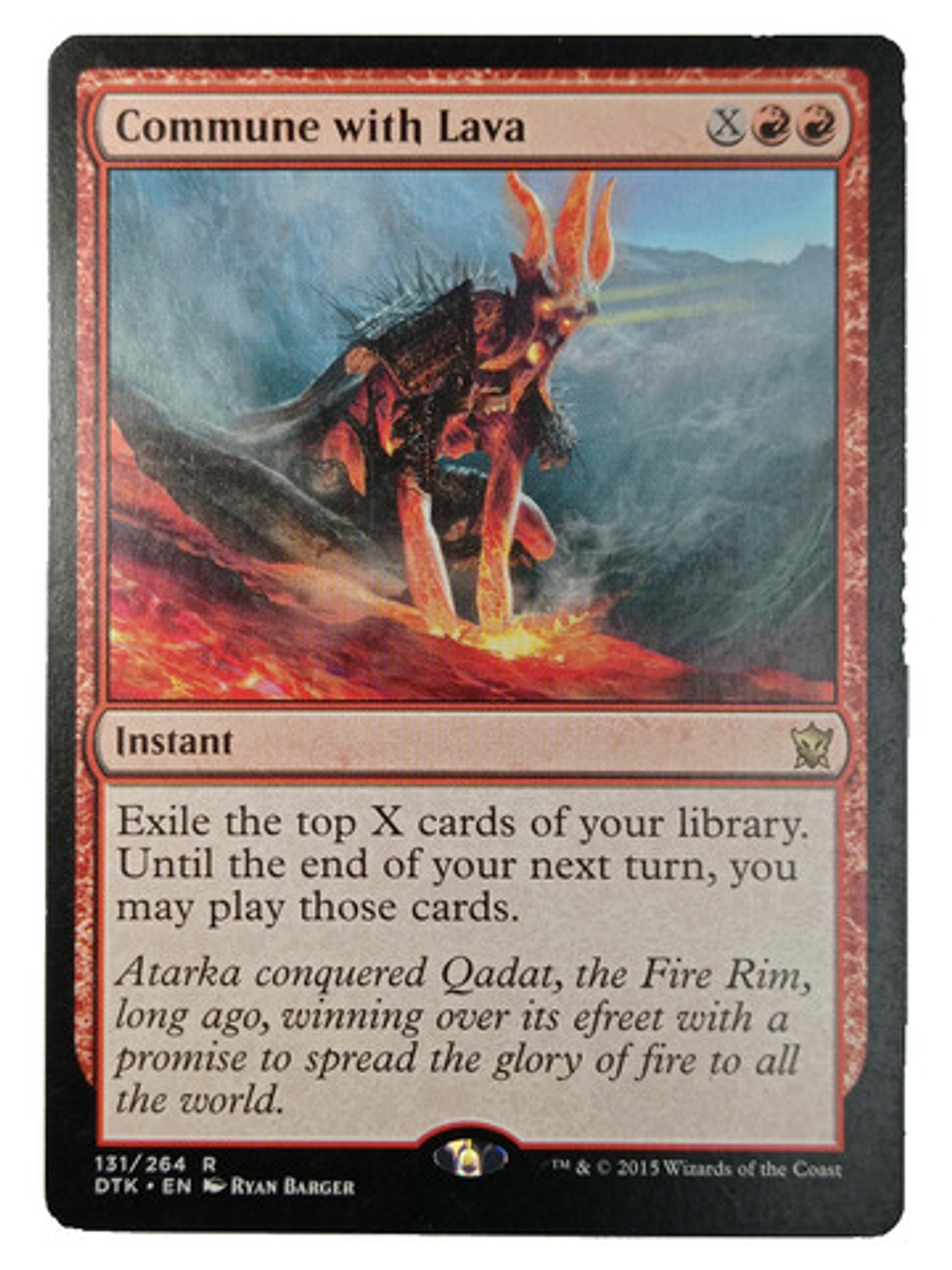 Carta Magic Commune With Lava [tarkir] Mtg Instant 1