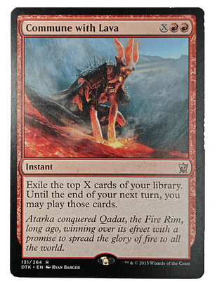 Carta Magic Commune With Lava [tarkir] Mtg Instant