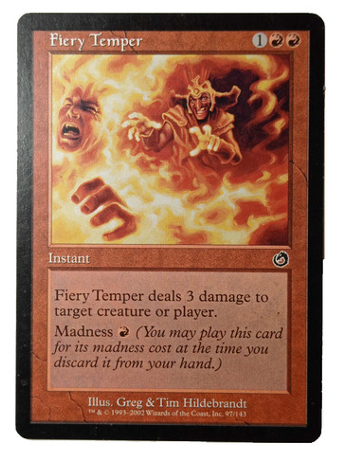 Carta Magic Fiery Temper [torment] Mtg Instant 1