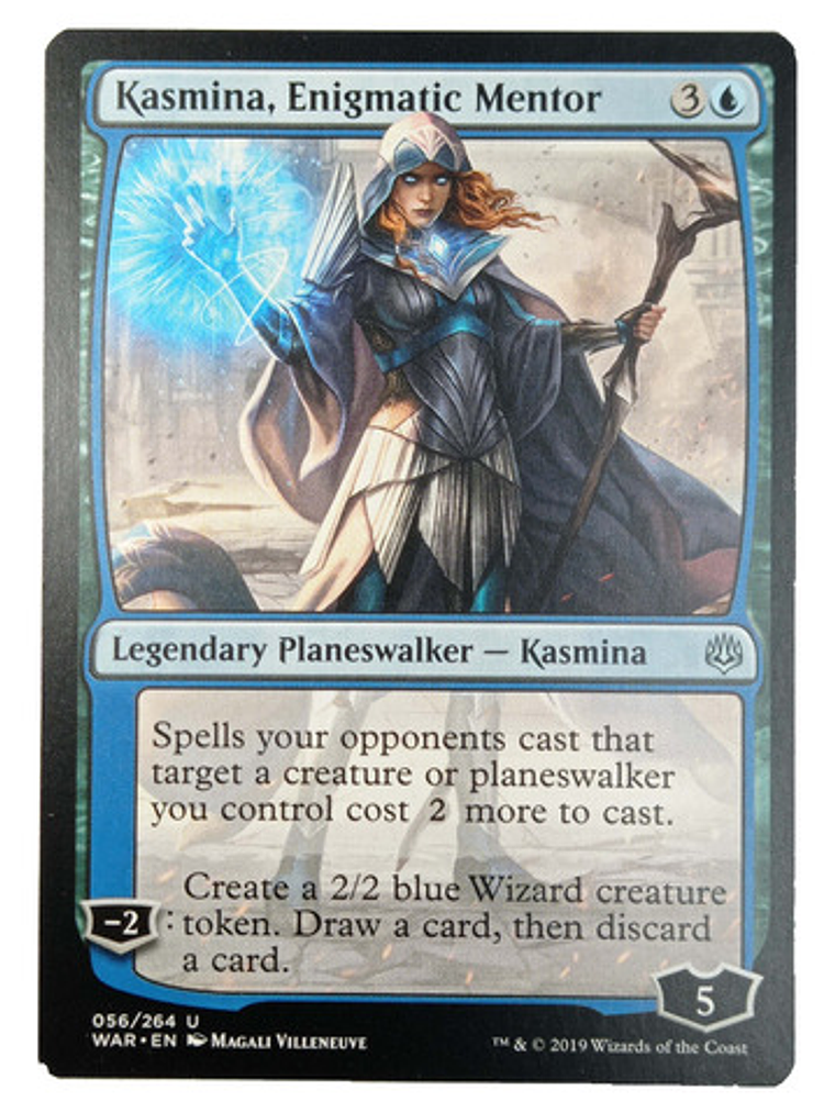 Carta Magic Kasmina Enigmatic Mentor [war Spark] Mtg 1