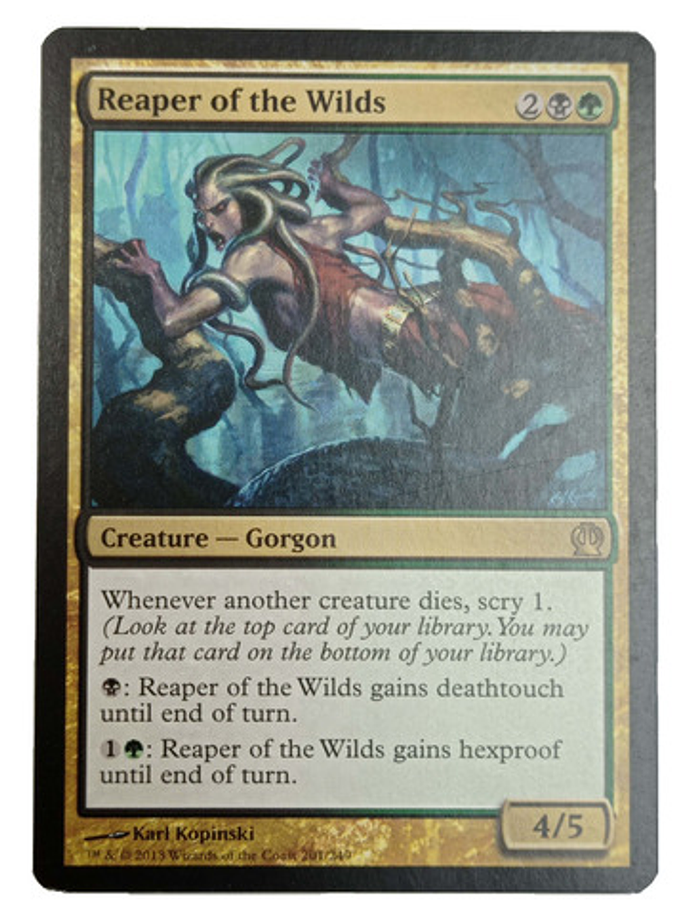 Carta Magic Reaper Of The Wilds [theros] Mtg Gorgon 1