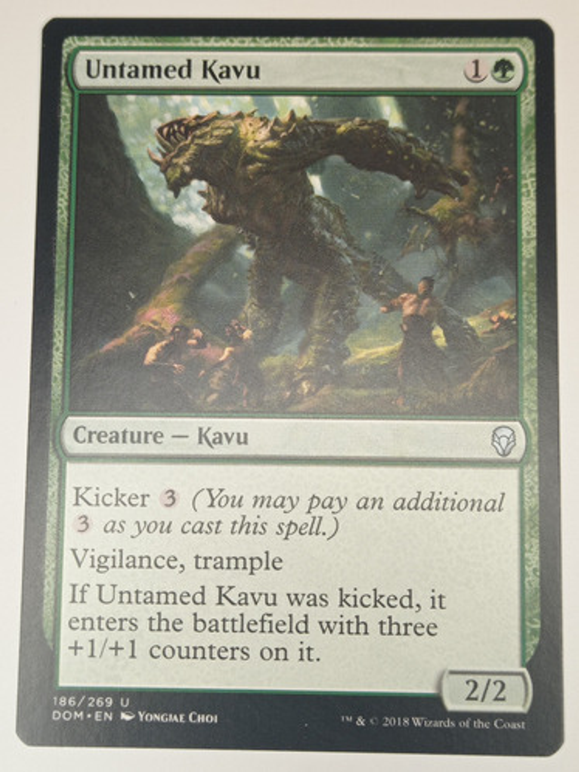 Carta Magic Untamed Kavu [dominaria] Mtg Creature 1