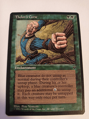 Carta Magic Thelon's Curse [fallen Empires] Mtg Enchantment