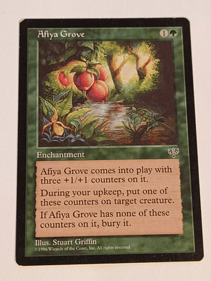 Carta Magic Afiya Grove [mirage] Mtg Enchantment