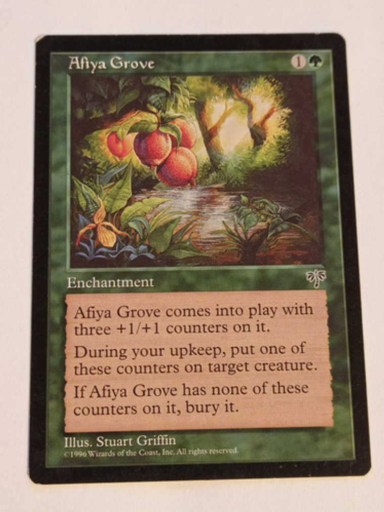 Carta Magic Afiya Grove [mirage] Mtg Enchantment 1
