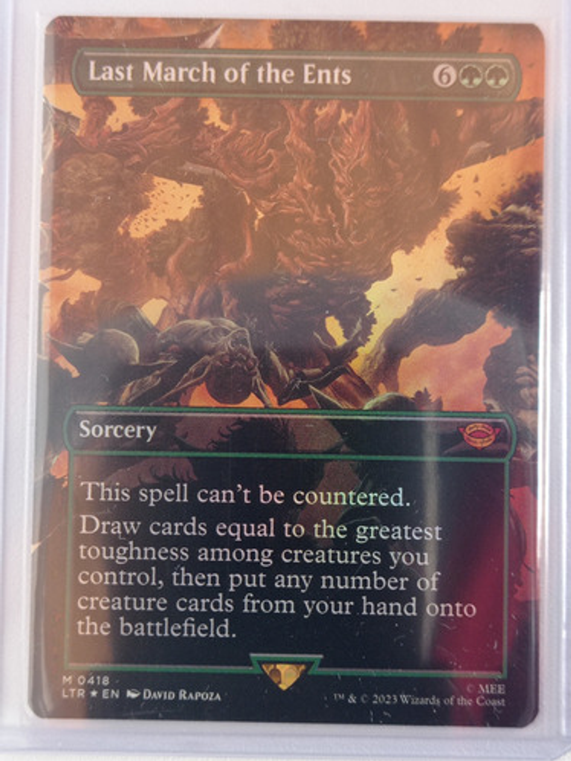 Carta Magic Last March Of The Ents (foil) [middle Earth] Mtg 1