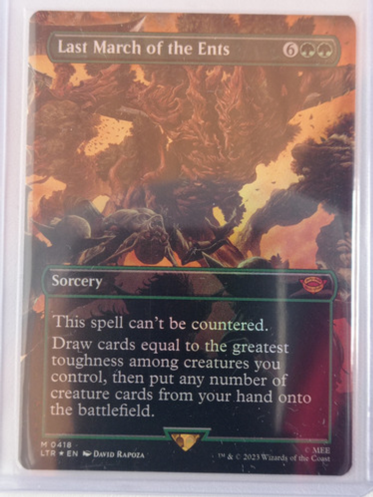 Carta Magic Last March Of The Ents (foil) [middle Earth] Mtg 1