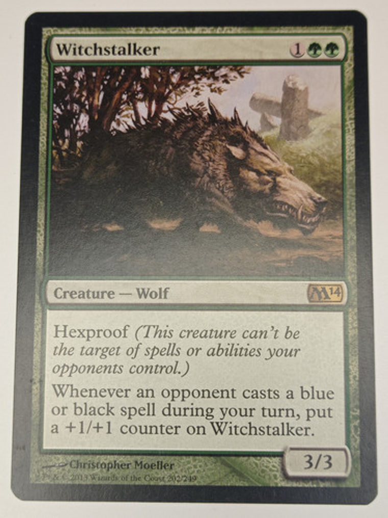 Carta Magic Witchstalker [m14] Mtg Wolf 1