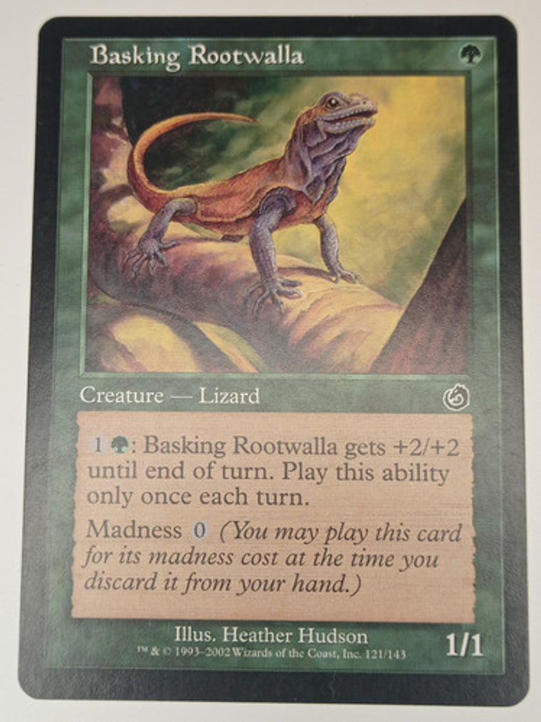 Carta Magic Basking Rootwalla [torment] Mtg Lizard 1