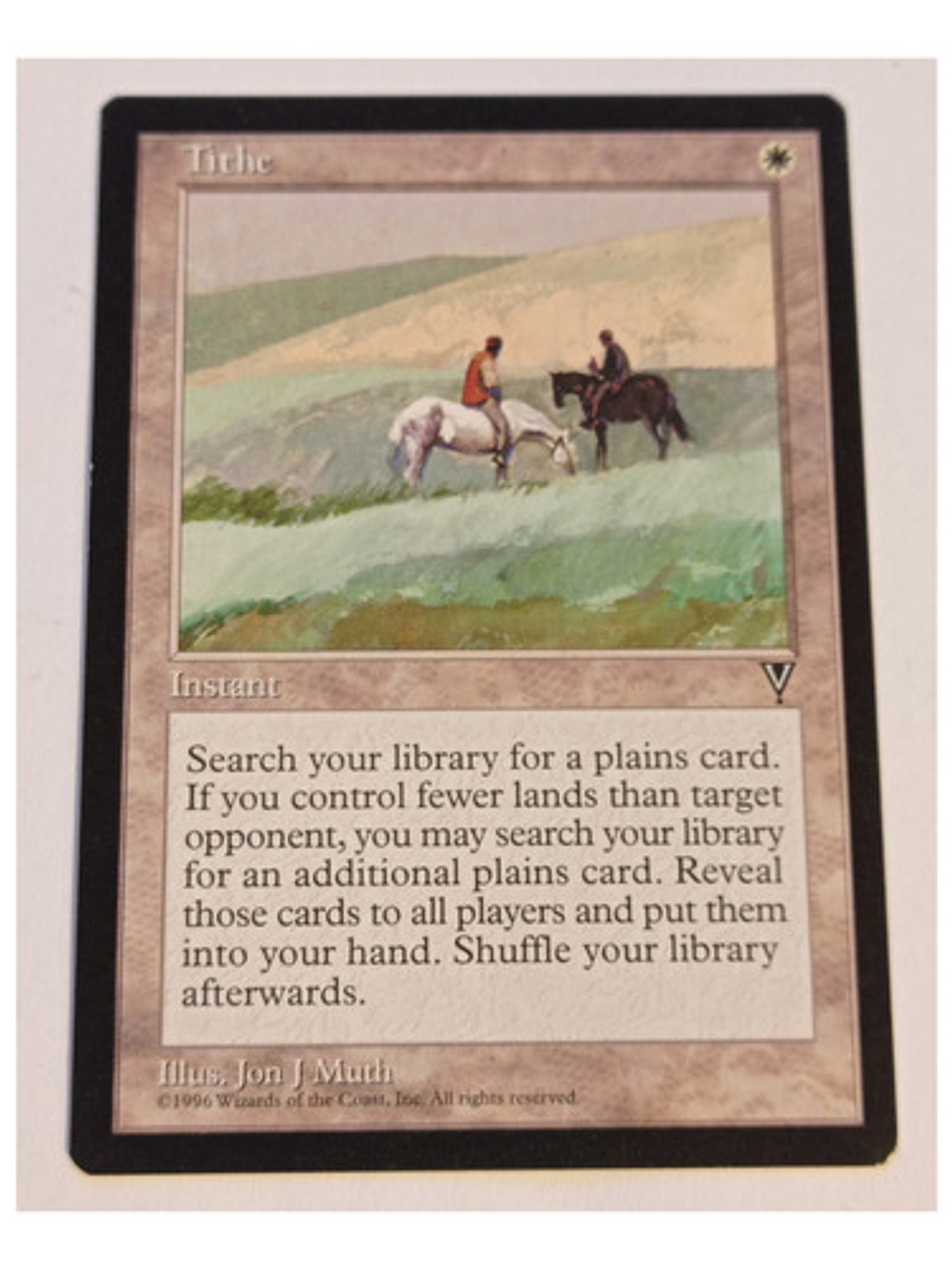 Carta Magic Tithe [visions] Mtg Instant 1