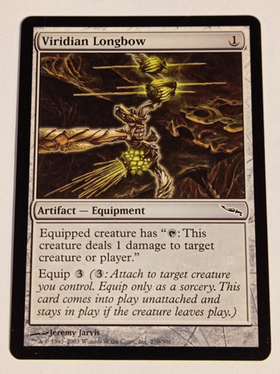 Carta Magic Viridian Longbow [mirrodin] Mtg Artif Equpiment 1