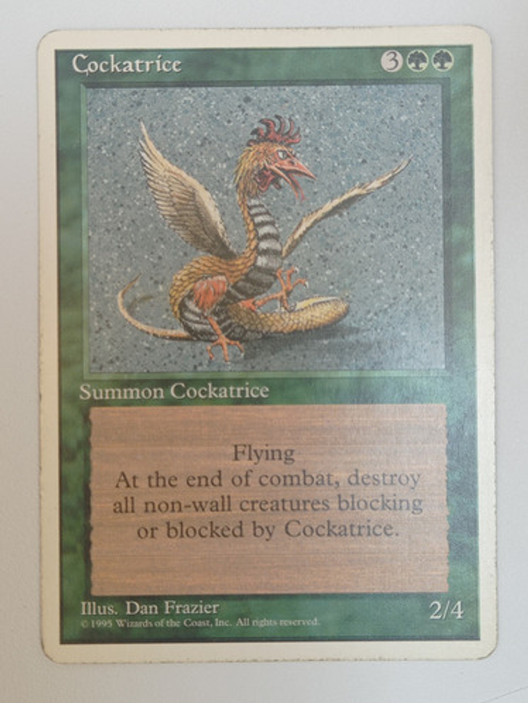 Carta Magic Cockatrice [4ed] Mtg Creature 1