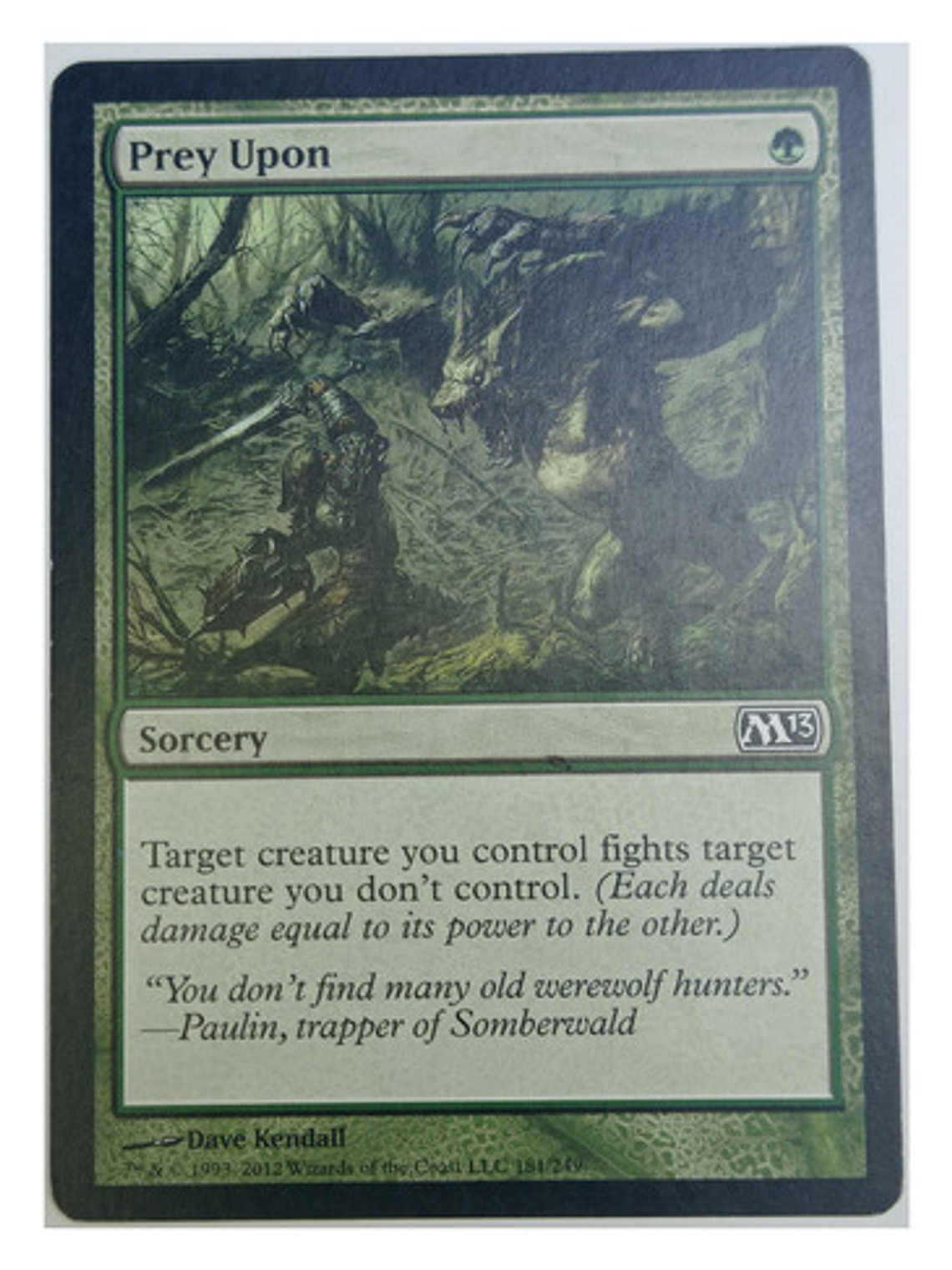 Carta Magic Prey Upon [m13] Mtg Sorcery 1