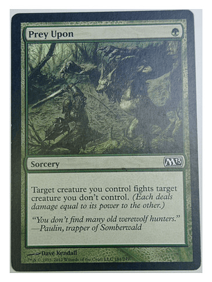 Carta Magic Prey Upon [m13] Mtg Sorcery