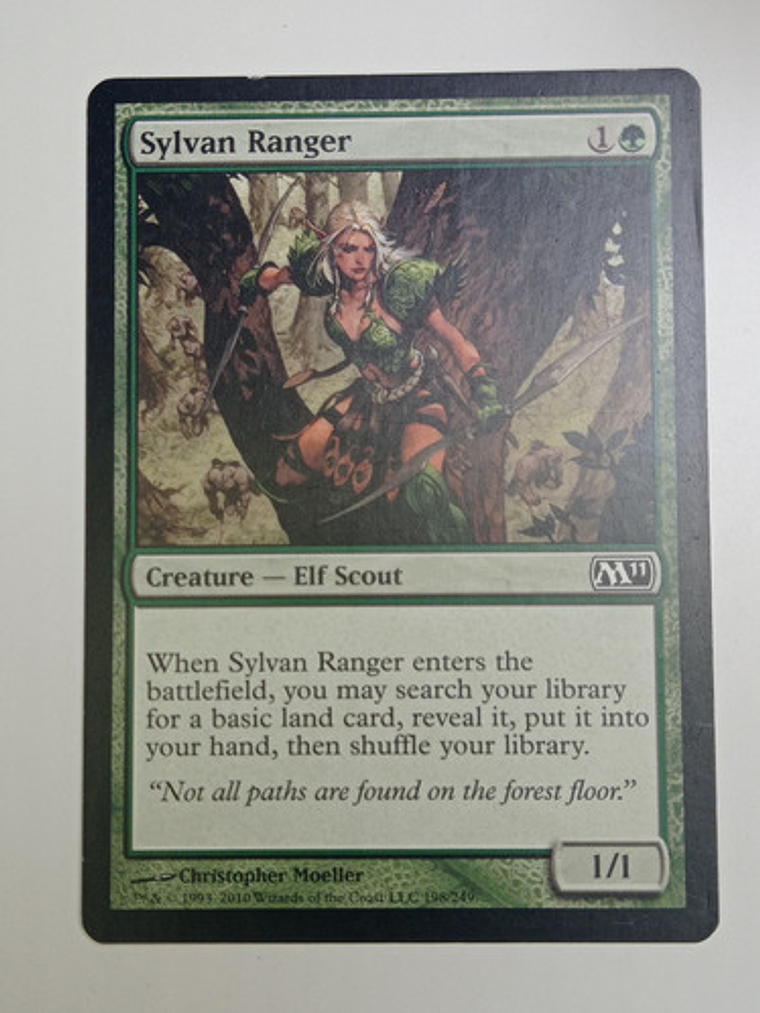 Carta Magic Sylvan Ranger [m11] Mtg Elf 1