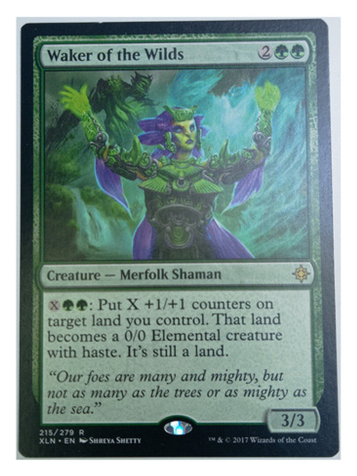 Carta Magic Waker Of The Wilds [ixalan] Mtg Shaman 1
