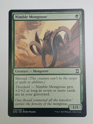 Carta Magic Nimble Mongoose [ema] Mtg Creature