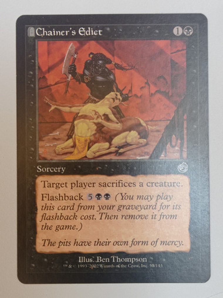 Carta Magic Chainer's Edict [torment] Mtg Sorcery 1