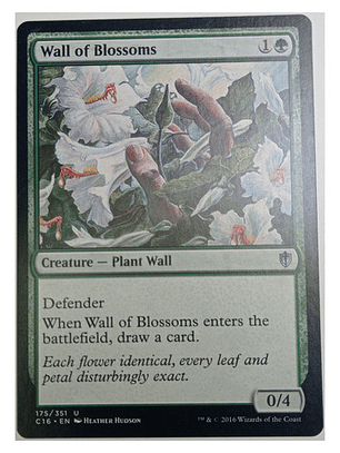 Carta Magic Wall Of Blossoms [c16] Mtg Wall
