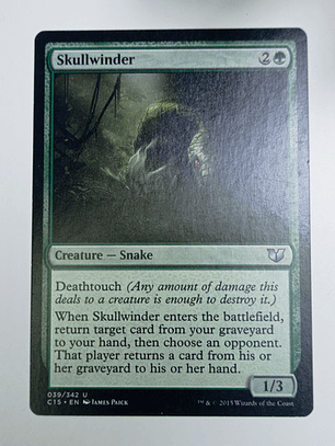 Carta Magic Skullwinder [C15] Mtg Snake