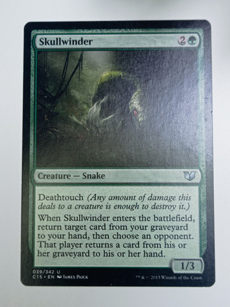 Carta Magic Skullwinder [C15] Mtg Snake 1