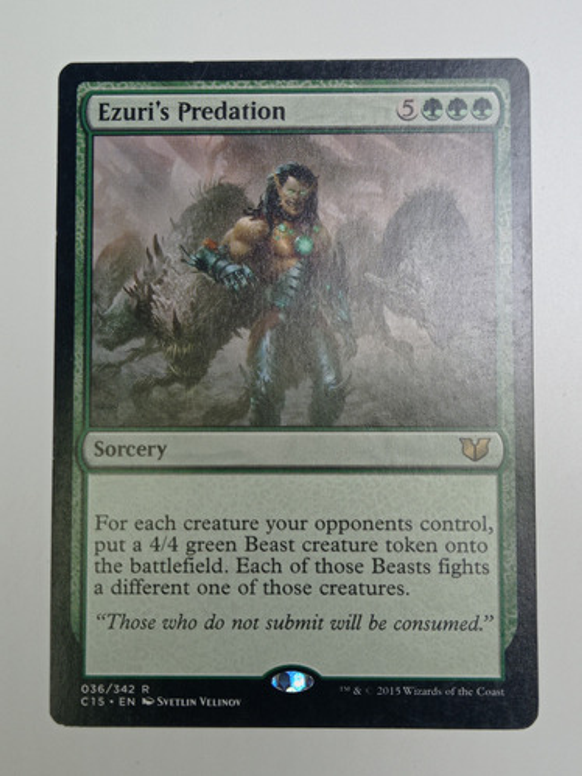 Carta Magic Ezuri's Predation [c15] Mtg Sorcery 1