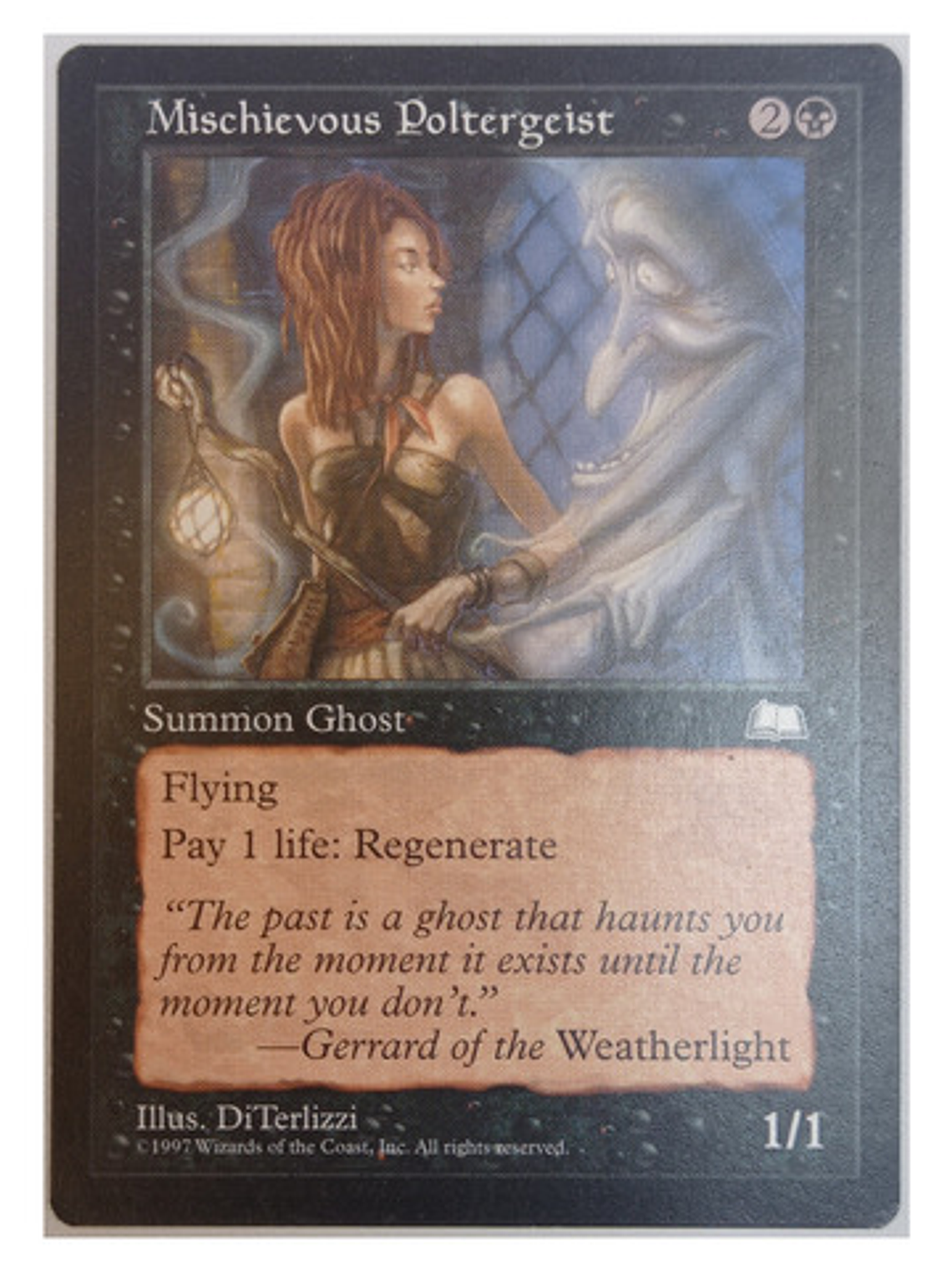 Carta Magic Mischievous Poltergeist [weatherlight] Mtg Ghost 1