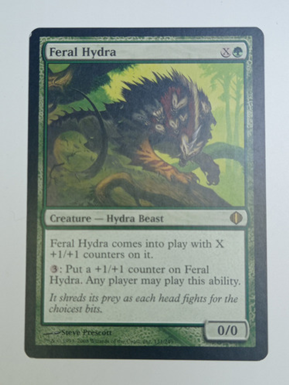 Carta Magic Feral Hydra [shards Alara] Mtg Beast 1