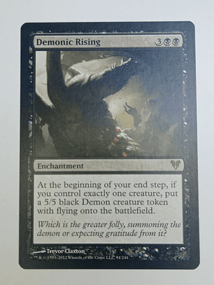 Carta Magic Demonic Rising [avacyn Restored] Mtg Enchantment