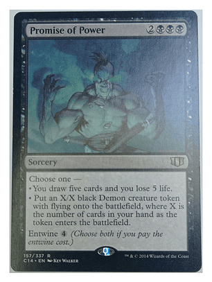 Carta Magic Promise Of Power [c14] Mtg Sorcery