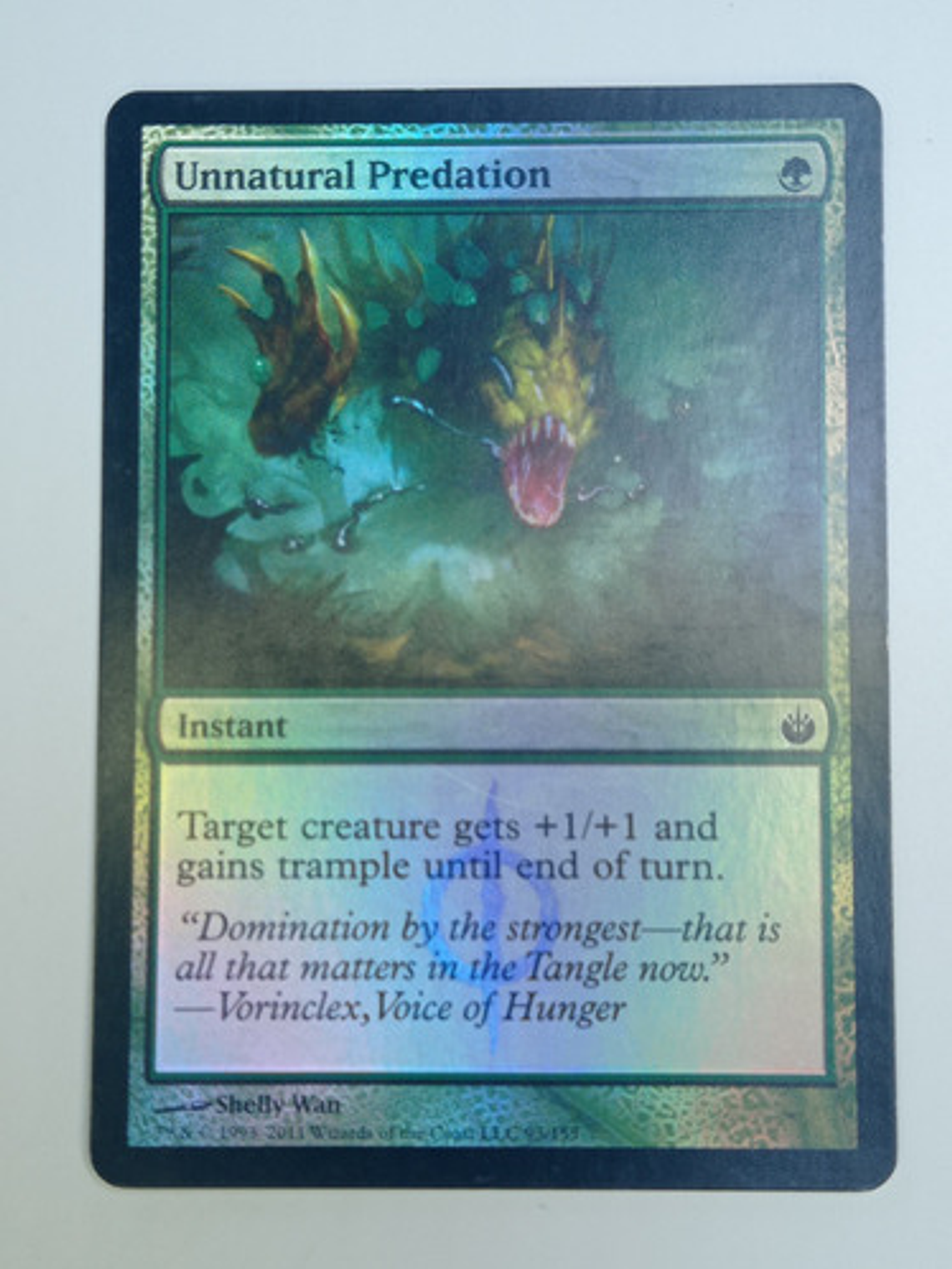 Carta Magic Unnatural Predation (foil) [mirrodin Bsgd] Mtg 1