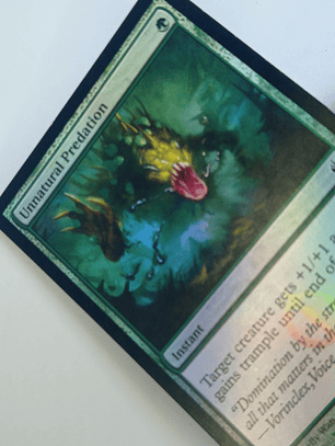 Carta Magic Unnatural Predation (foil) [mirrodin Bsgd] Mtg