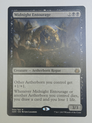 Carta Magic Midnight Entourage [aether Revolt] Mtg Rogue