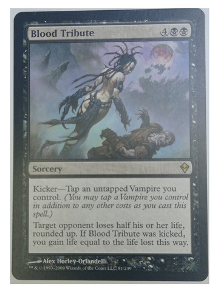 Carta Magic Blood Tribute [zendikar] Mtg Sorcery 1
