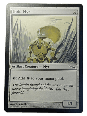Carta Magic Gold Myr [mirrodin] Mtg Artifact