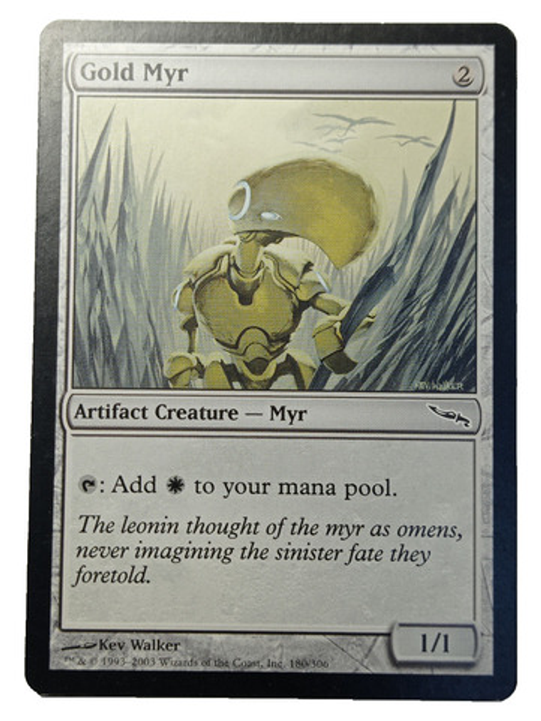 Carta Magic Gold Myr [mirrodin] Mtg Artifact 1