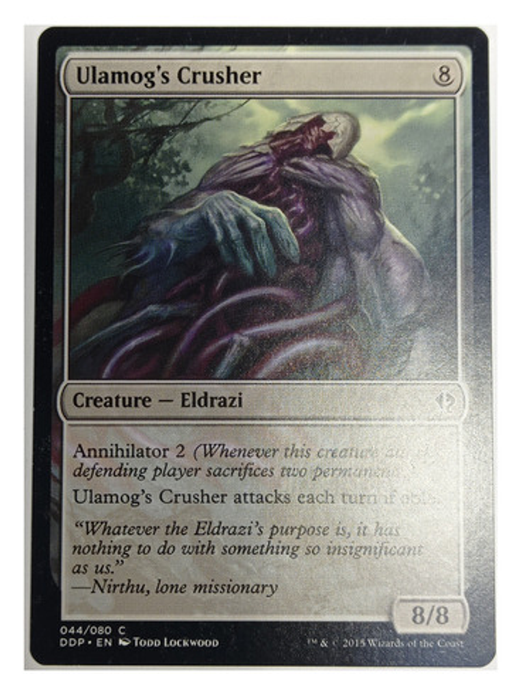 Carta Magic Ulamog's Crusher [zendikar Vs Eldrazi] Mtg 1